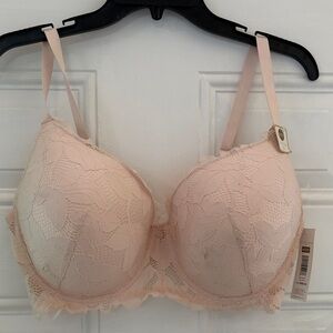 Adrienne Vittadini Lace Bra in Light Pink